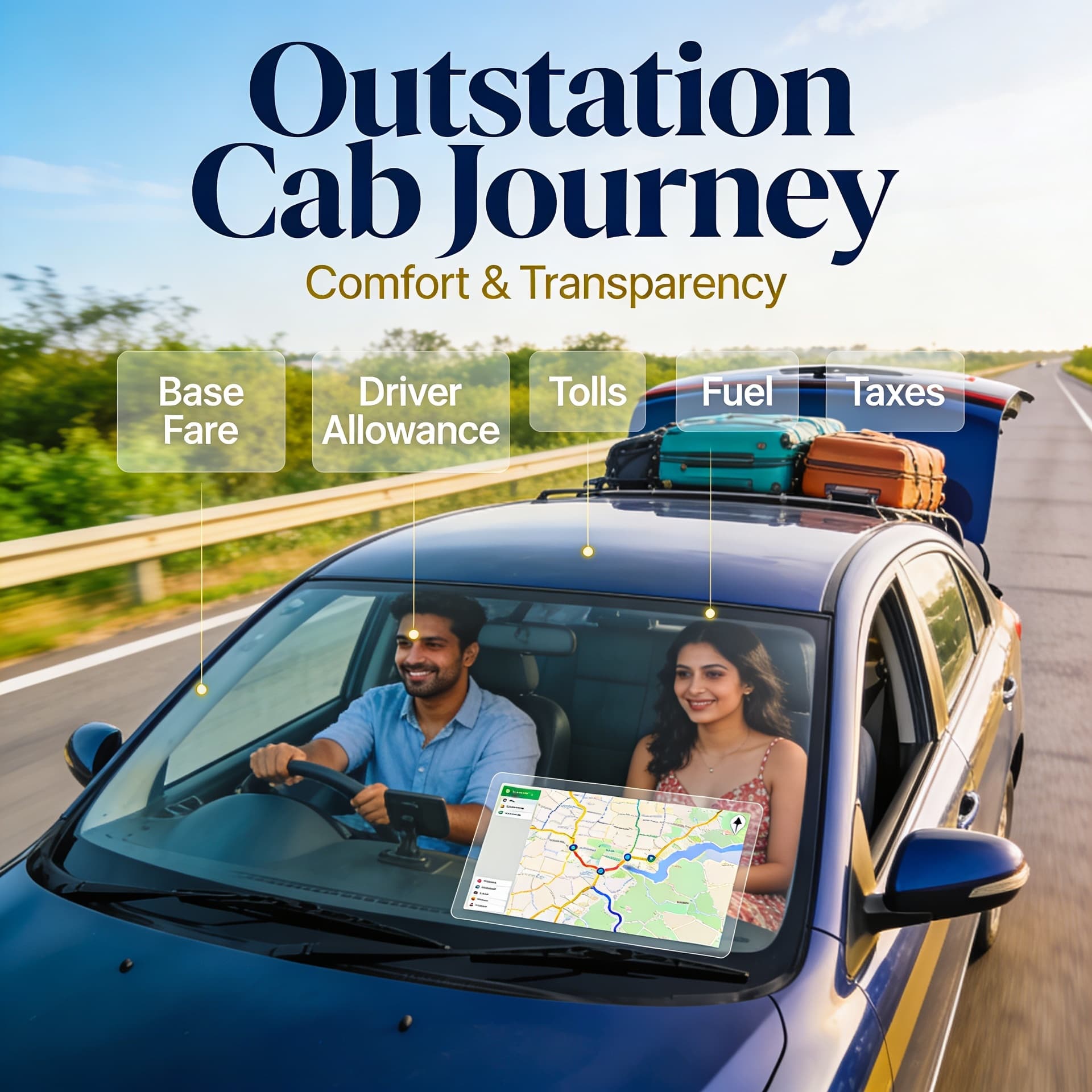 Outstation Cab Cost Transparency