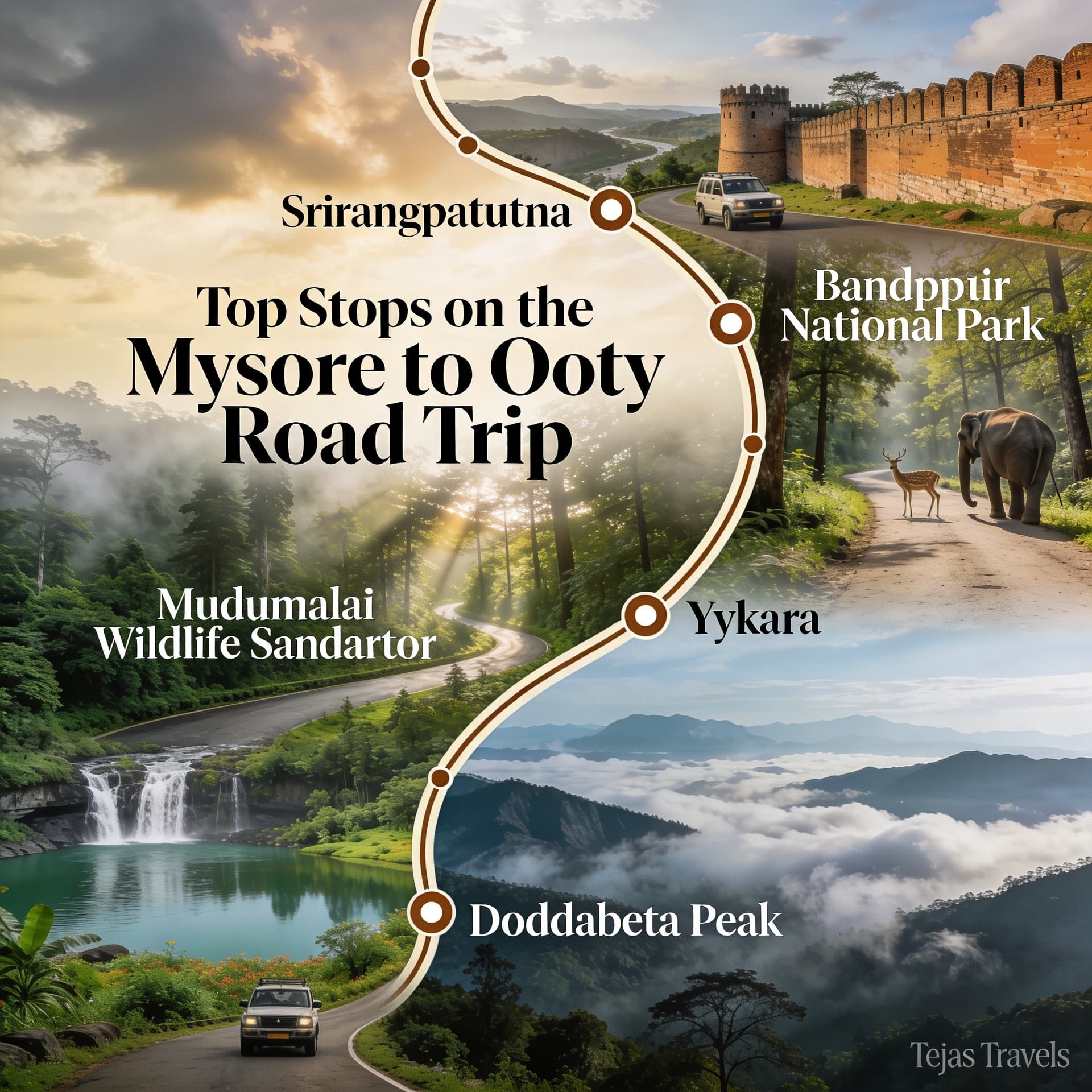Top Stop on Mysore to Ooty Road Trip